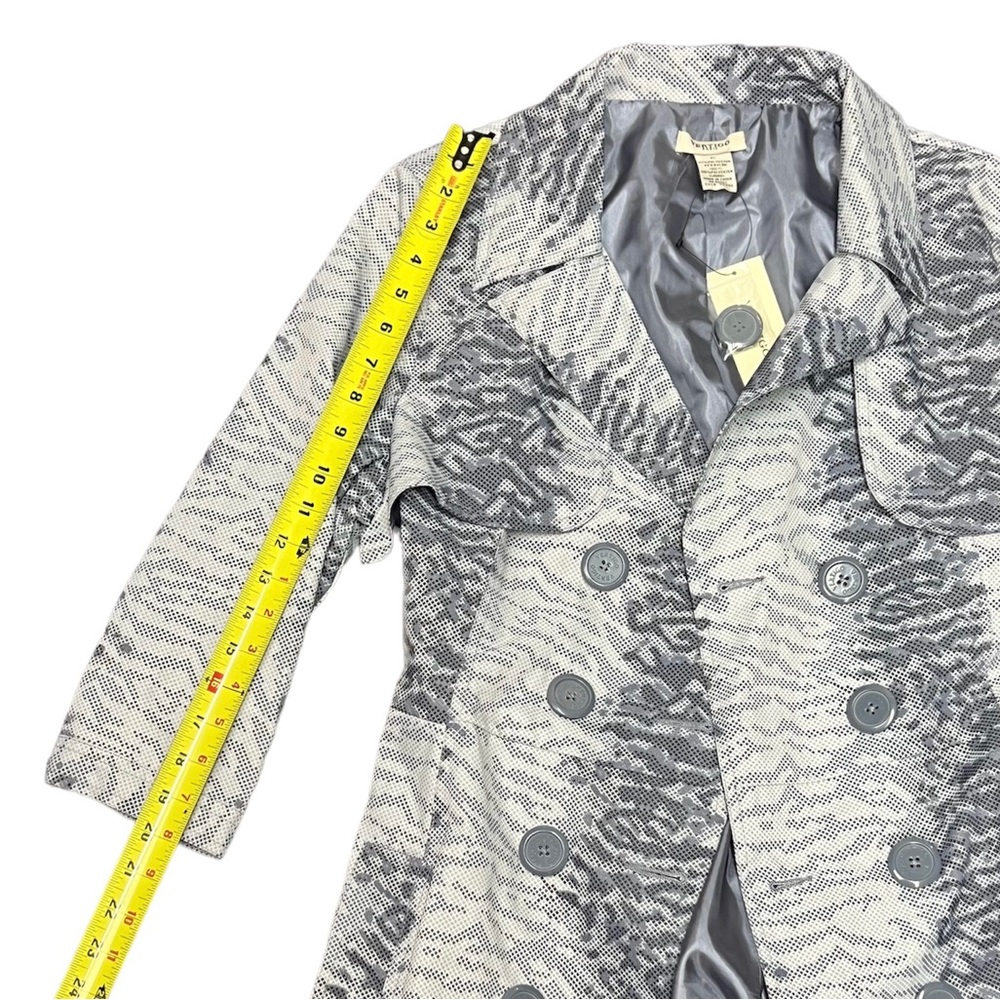 Vertigo Print Trench Coat (NWT) / Size: XL / Color: Blue / Item# 1-21901 - Picture 5 of 6